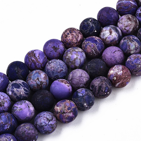Natural American Turquoise Beads Strands G-S373-005A-6mm-1