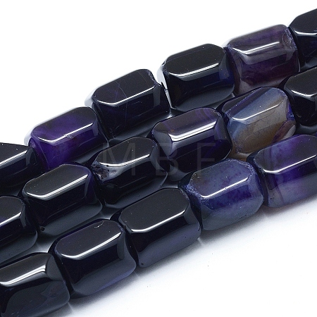 Natural Agate Beads Strands G-L551D-13-1
