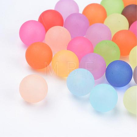 Transparent Acrylic Beads FACR-R022-10mm-M-1