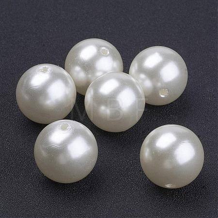 Imitated Pearl Acrylic Beads PACR-20D-12-1