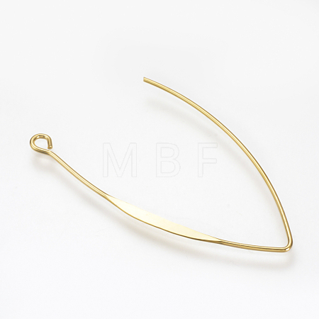 Brass Earring Hooks KK-T020-27G-1