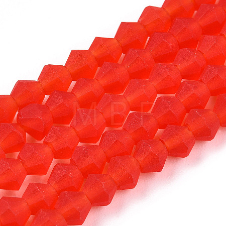 Imitate Austrian Crystal Frosted Glass Beads Strands EGLA-A039-T2mm-MD14-1