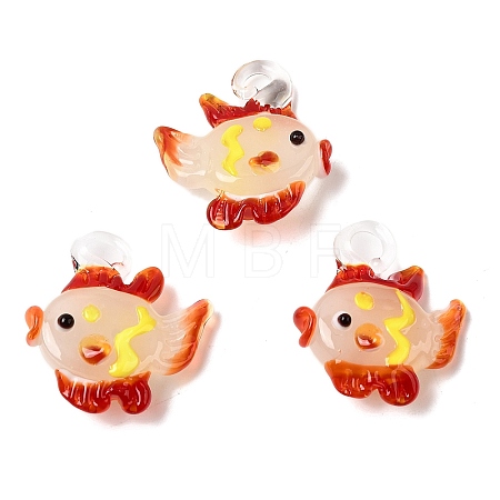 Handmade Lampwork Pendants LAMP-B035-01B-08-1