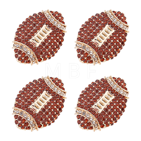 Zinc Alloy Rhinestone Lapel Pin Brooches JEWB-WH0028-122-1