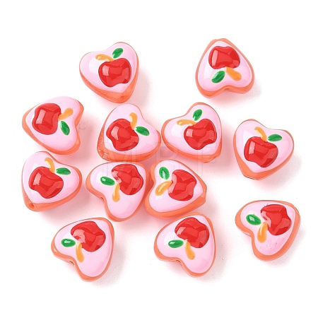 Baking Paint Glass Enamel Beads LAMP-D303-02G-1