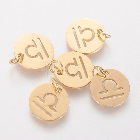 304 Stainless Steel Charms STAS-Q201-T445-7G-1