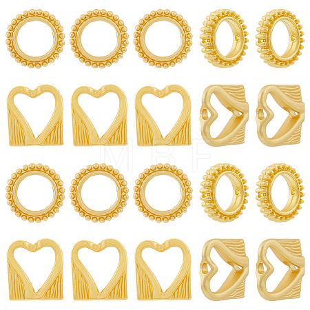 40Pcs 2 Style Alloy Bead Frame FIND-DC0002-72-1