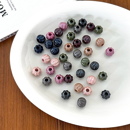 Opaque Acrylic Beads OACR-N137-16-1