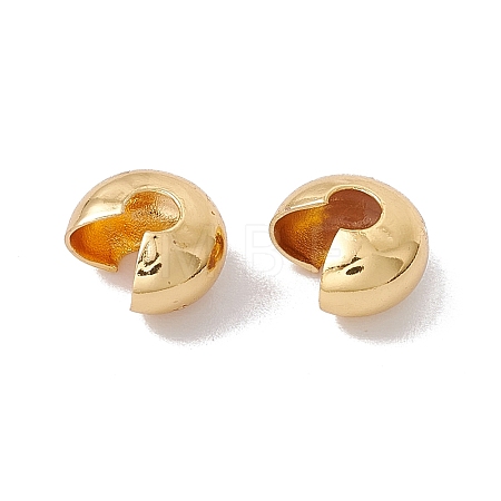 Brass Crimp Beads Covers X-KK-P219-05C-G02-1