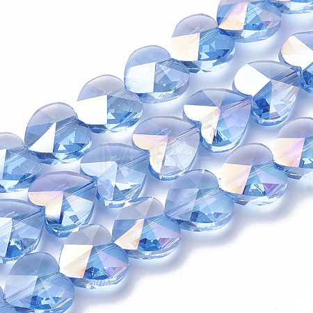 Electroplate Glass Beads EGLA-Q091-14mm-A11-1