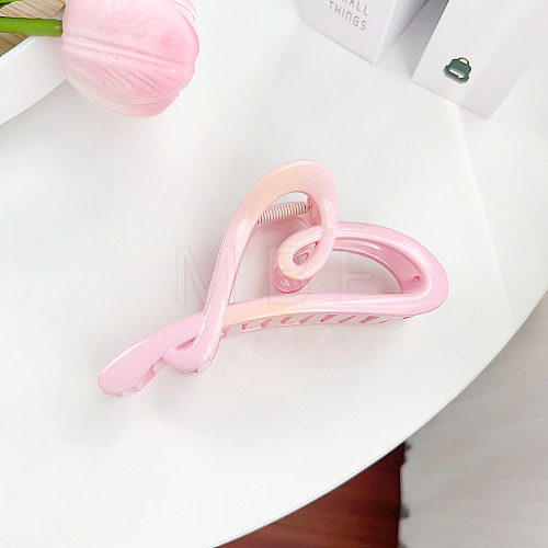 Gradient Color Heart Plastic Large Claw Hair Clips PW-WG7E41F-02-1