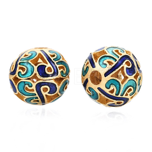 Alloy Enamel Beads KK-N238-071C-1