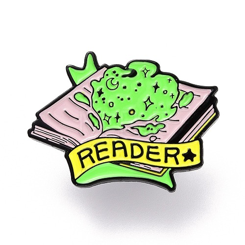 Reader Word Enamel Pin JEWB-O005-H01-1