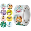 Round Paper Self-Adhesive Reward Sticker Rolls X-PW-WG29604-01-1