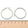 Tarnish Resistant 304 Stainless Steel Hoop Earrings X-EJEW-F105-08P-4