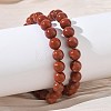 Natural Red Jasper Round Beaded Stretch Bracelets GG-CBA12F1-02A-02-1