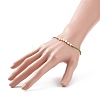 Natural Pearl & Glass Seed & Brass Beaded Stretch Bracelet for Women BJEW-JB08977-3