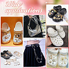 Heart with Butterfly/Infinity Alloy Rhinestone Link Shoe Decoration Chain FIND-AB00008-6