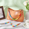 WADORN 4Pcs 2 Style Rainbow Color Acrylic & CCB Plastic Chain Purse Bag Handle AJEW-WR0001-69-4