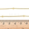 1.2MM Brass Ball Round Snake Chain Necklaces for Women Men X-NJEW-F350-03G-5