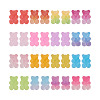 160Pcs 16 Style Opaque Flatback Resin Cabochons RESI-TA0001-34-15