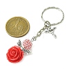 Resin & Alloy & Glass Keychain KEYC-MZ00015-01-3