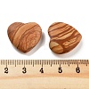 Heart Natural Wood Lace Stone Worry Stone G-C134-06A-23-3