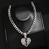 Hip-hop Style Zinc Alloy Crystal Rhinestone Pendant Cuban Link Chain Necklaces FS-WG425B8-18-1