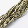 Electroplate Glass Beads Strands X-EGLA-J144-FP-A04-1