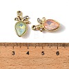 UV Plating Alloy Glass Pendants FIND-K032-32G-2