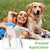 5Pcs Paw Print Glass Bottles AJEW-FG00021-5