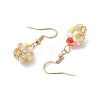 Ice Cream Cup Handmade Glass Seed Beads Dangle Earrings for Women EJEW-MZ00392-05-4