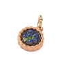 Spray Painted Brass Charms KK-CBAEB58-01D-2