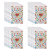 Heart Plastic Stickers DIY-TADJ0002-006C-1