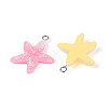 Transparent Resin Pendants RESI-N050-22P-2