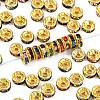 Brass Rhinestone Spacer Beads RB-A014-Z7mm-37G-1