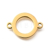 304 Stainless Steel Ring Links Connector Charms STAS-Q348-36G-1