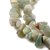 Natural Flower Amazonite Chips Beads Strands G-M205-12-01-4