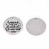 Non-Tarnish 201 Stainless Steel Pendants LS-STAS-T064-38P-24-1