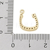 Rack Plating Brass Micro Pave Clear Cubic Zirconia Pendants KK-A224-03L-G-3