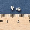 Brass Crimp Beads X-KK-H532-27S-02-3