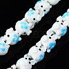 Handmade Bumpy Lampwork Beads Strands LAMP-Q031-015-1