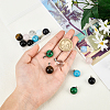 16Pcs 8 Style Natural & Synthetic Gemstone Pendants G-NB0003-04-3