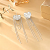 Brass Stud Earrings for Women WG5853B-02-2