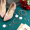 2Bags 2 Colors Rhinestone Anti-Loose High Heel Shoelaces DIY-PH0038-58-4