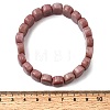 Natural Rhodonite Beaded Stretch Bracelets for Women Men BJEW-D461-02B-3