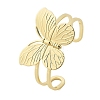 Butterfly Brass Cuff Open Bangles BJEW-M060-01G-01-2