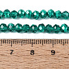 Transparent Electroplate Glass Beads Strands LS-EGLA-Q131-01A-02-4