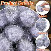 32Pcs Faux Fur Soft Sequins Pompom Ball DIY-SC0033-96D-6