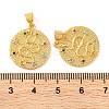 Rack Plating Brass Micro Pave Cubic Zirconia Pendants KK-H486-07G-3